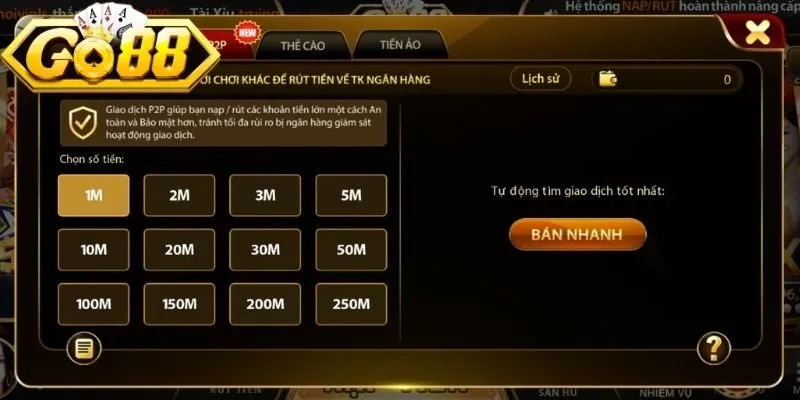 Các kênh thanh toán và định mức giao dịch 